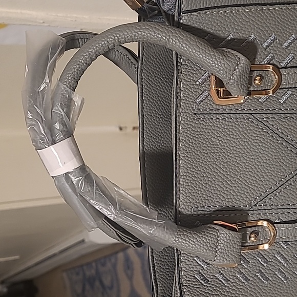 NWOT Cute small grey satchel/crossbody - Picture 4 of 6